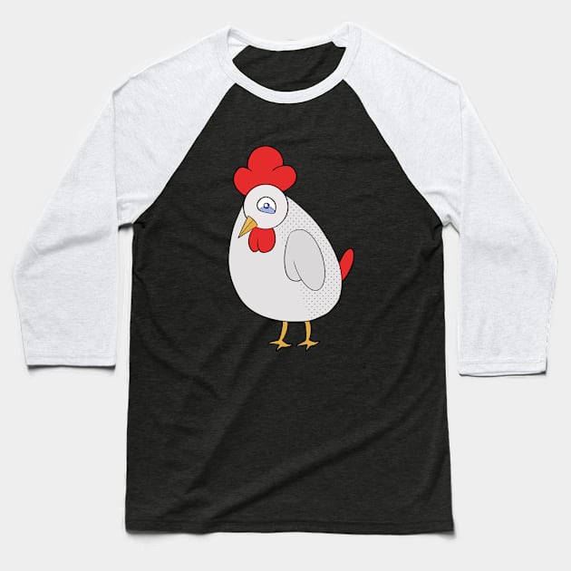 Cute chicken Baseball T-Shirt by DiegoCarvalho